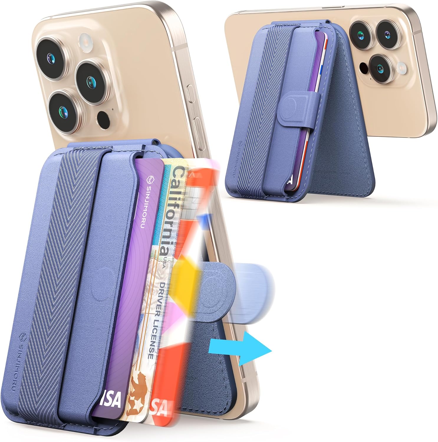 Sinjimoru M-Pull Tab Stand Magsafe Wallet