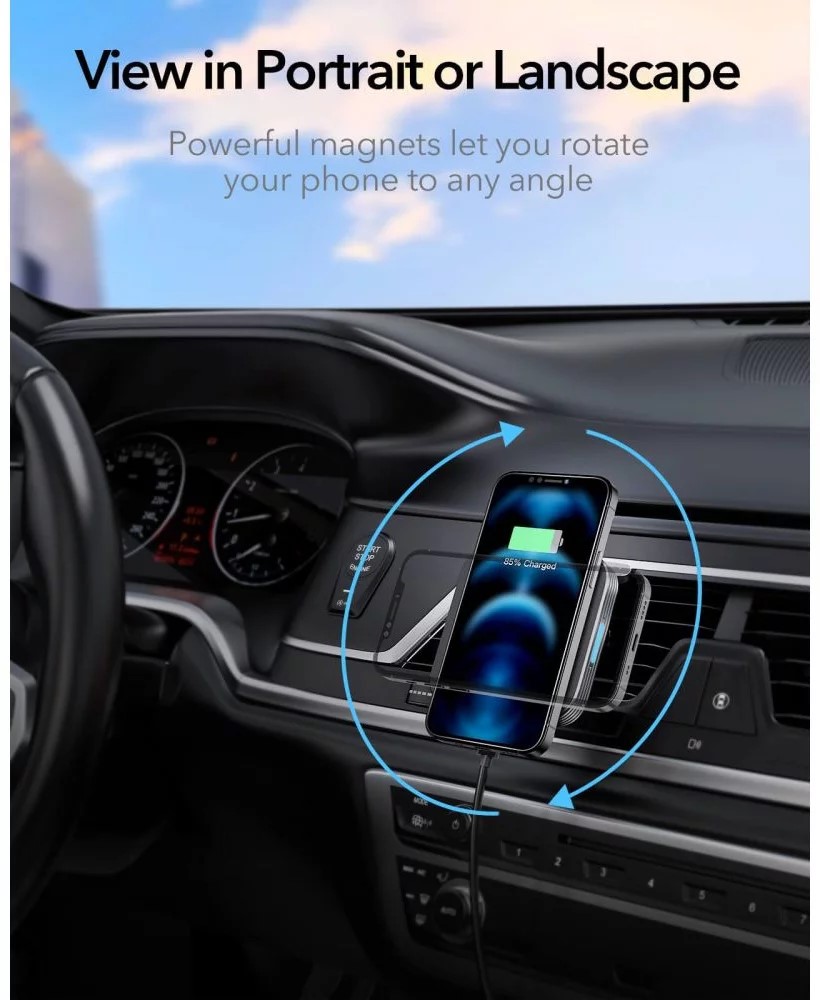 ESR Halolock MagSafe Magnetic Wireless Car Charger