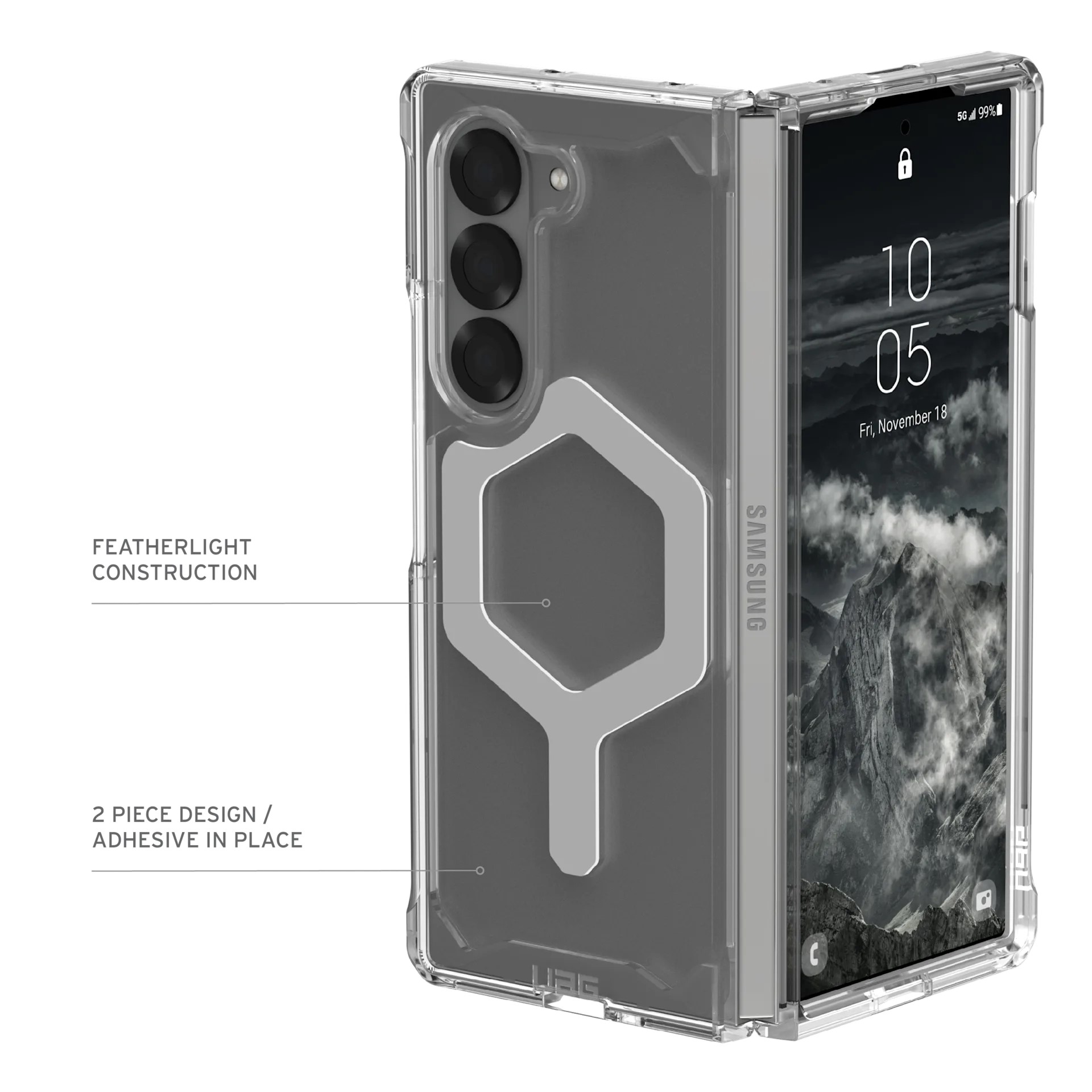 UAG Samsung Galaxy Z Fold 6 Plyo Pro Ice/Silver