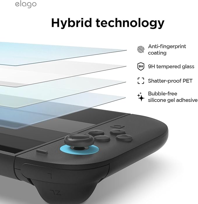 Elago Nintendo Switch 2 Tempered Glass Screen Protector
