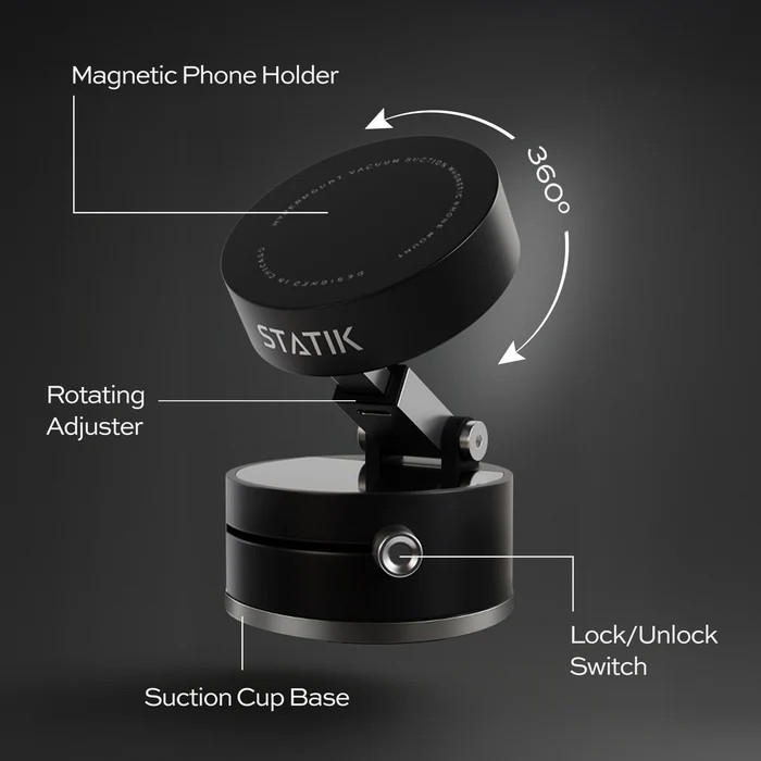 Statik HyperMount 5 Vacuum Magnetic Phone Mount