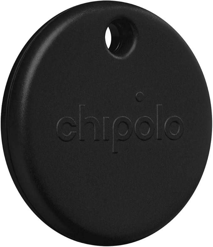 Chipolo POP 4 Pack - Tracking tag compatible with the Apple Find My or Google's Find My Device (Black)