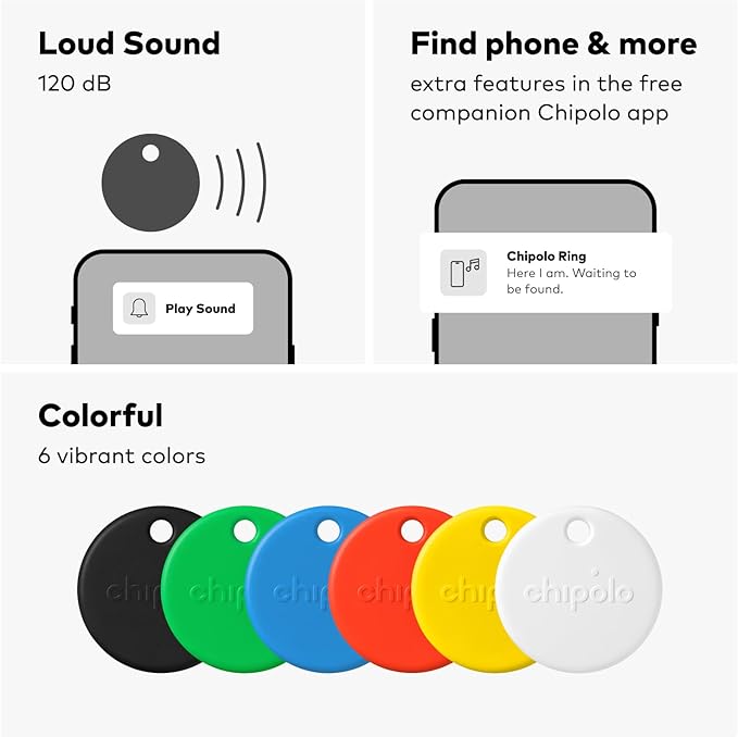 Chipolo POP - Tracking tag compatible with the Apple Find My or Google's Find My Device