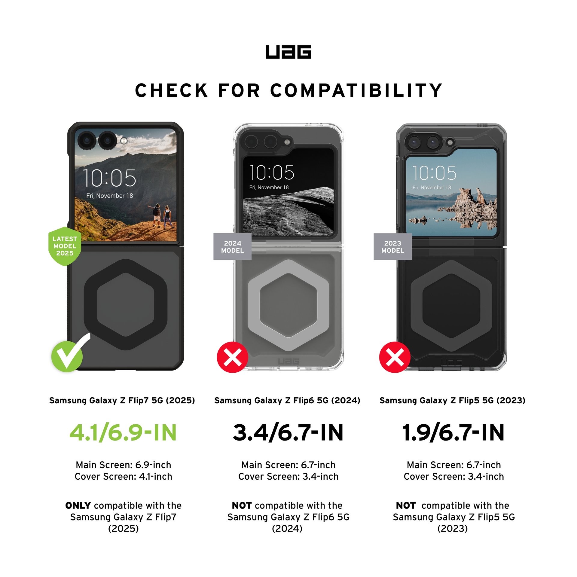 UAG Samsung Galaxy Flip 7 Mouve w/Magnet