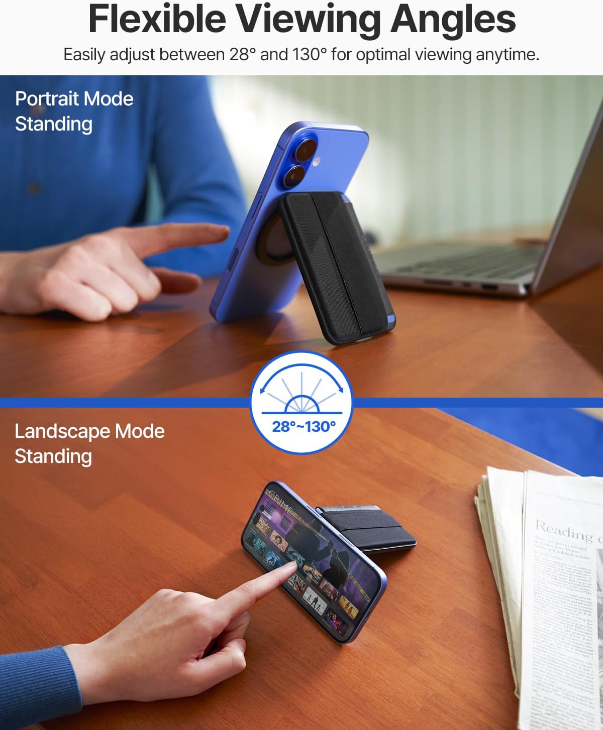 Sinjimoru MagSafe Wallet M-Band Stand