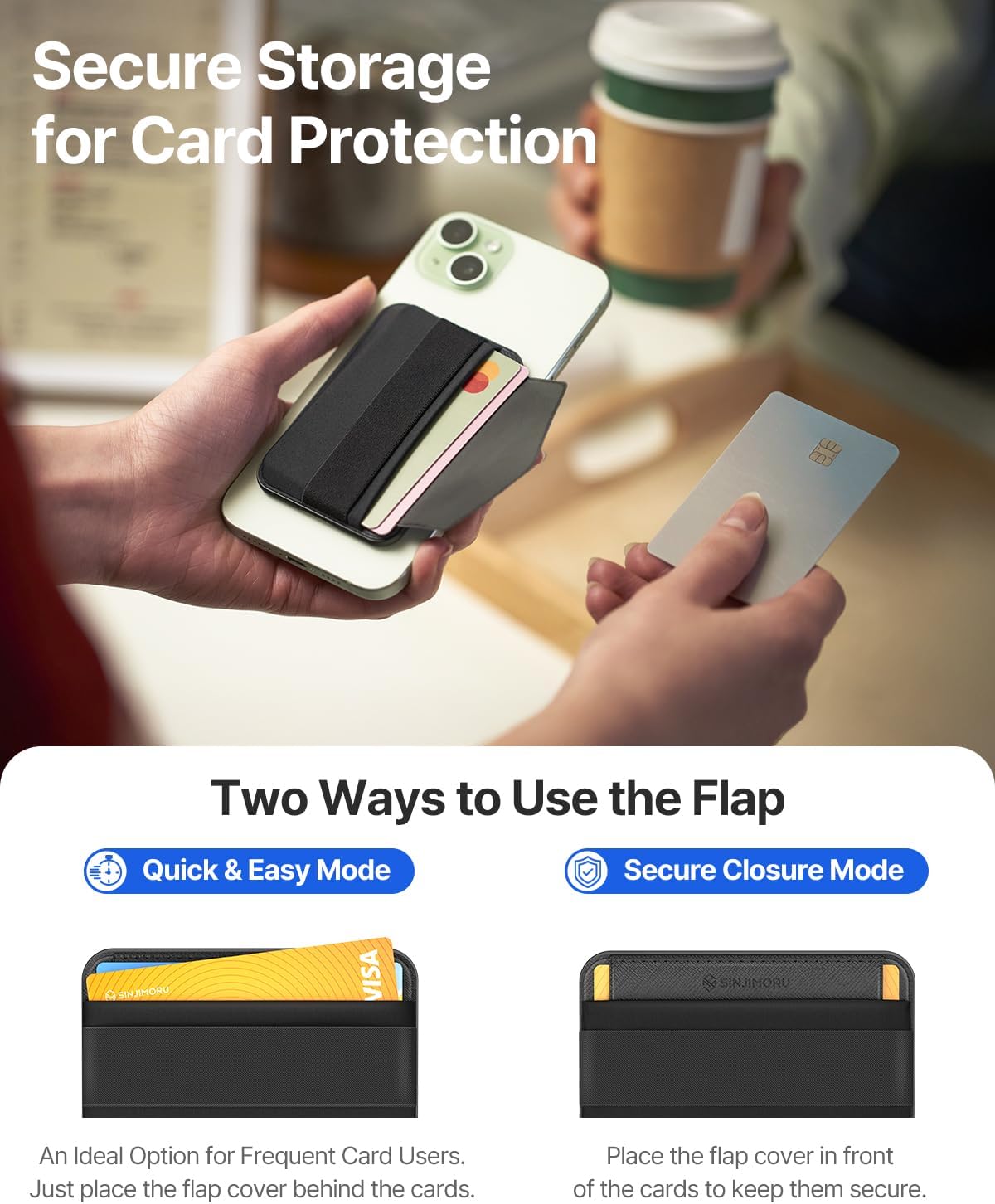 Sinjimoru MagSafe Wallet M-Band Stand