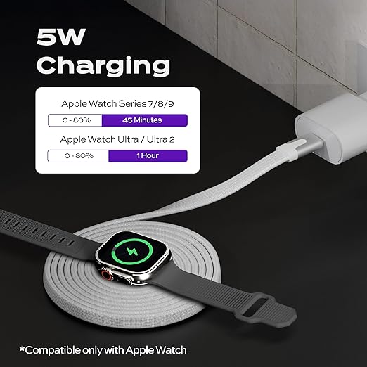 Statik MagStack Apple Watch Charger USB-C 1M