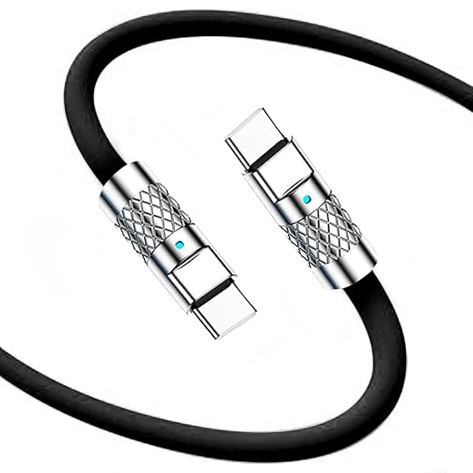 Statik TsumoCharge USB-C to USB-C Cable 100W Fast Charging - Heavy-Duty 6FT/2M Black