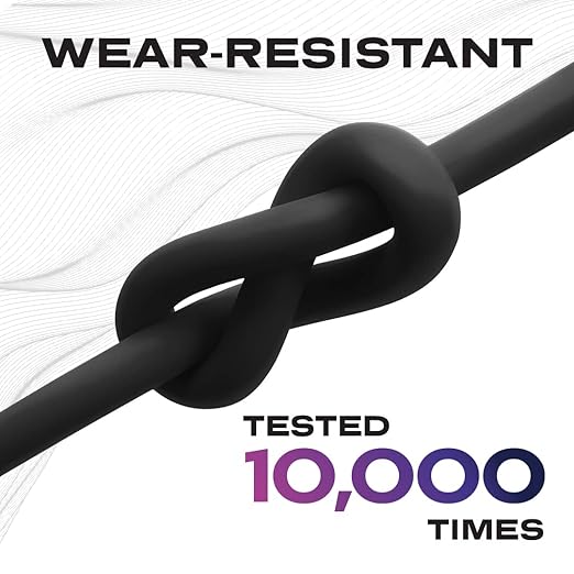 Statik TsumoCharge USB-C to USB-C Cable 100W Fast Charging - Heavy-Duty 6FT/2M Black