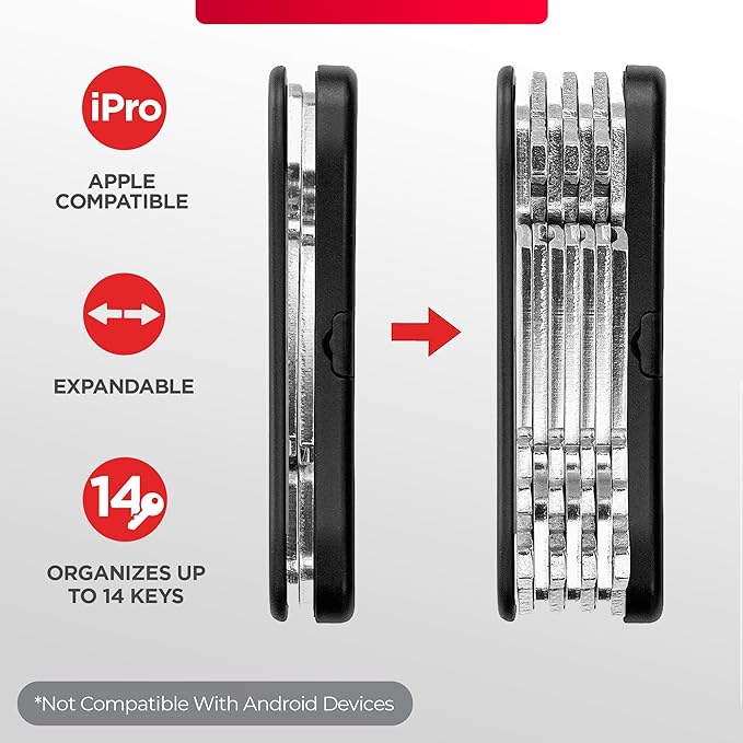 KeySmart iPro Key Finder Locator with Sound - Keychain