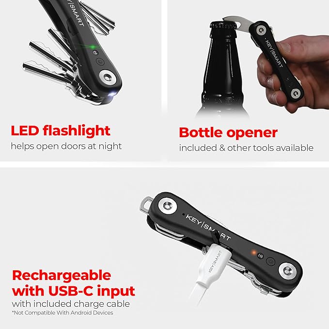 KeySmart iPro Key Finder Locator with Sound - Keychain