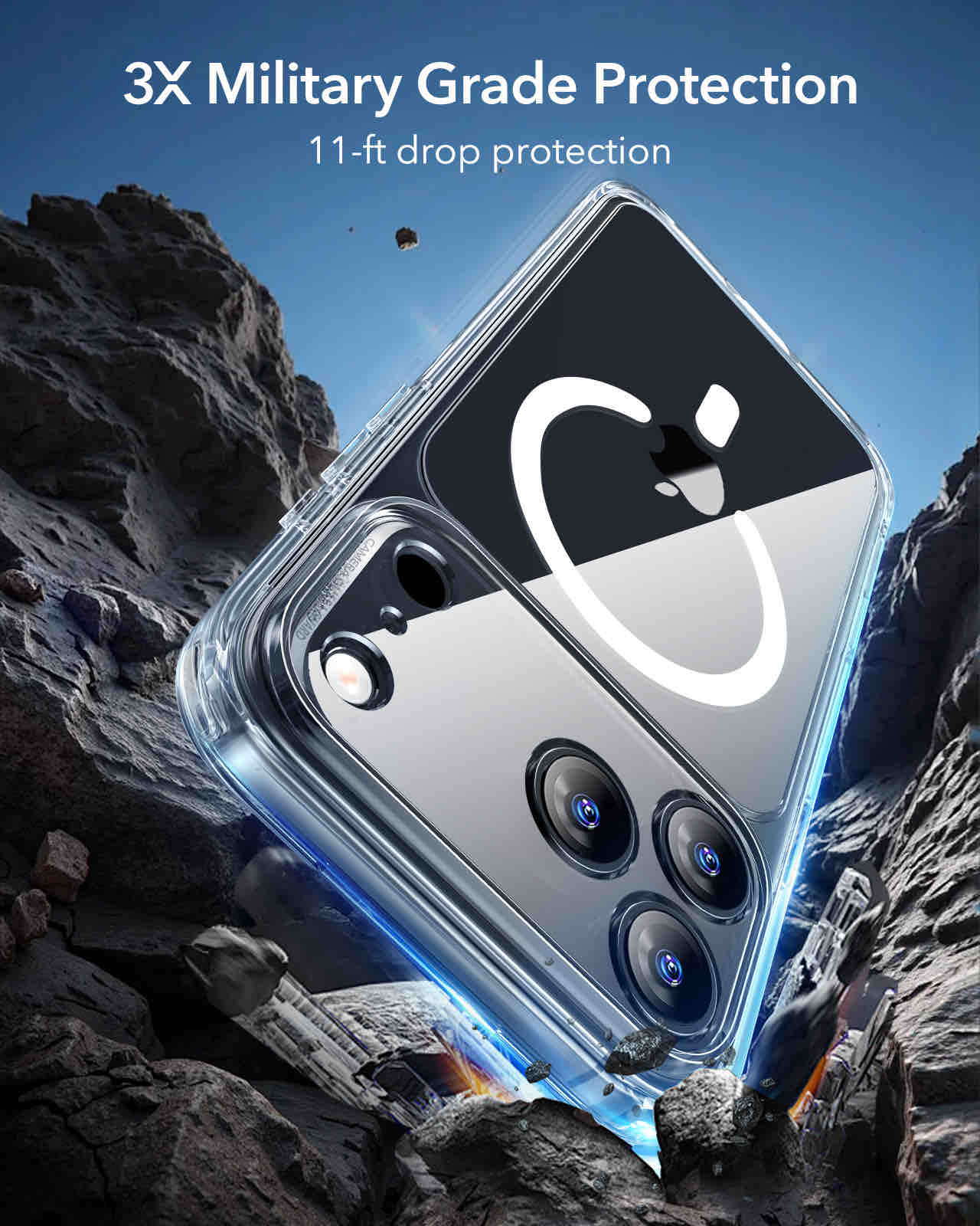 ESR iPhone 17 Pro Max Halolock Classic Hybrid (Camera Control Button)+ Screen Protector Set