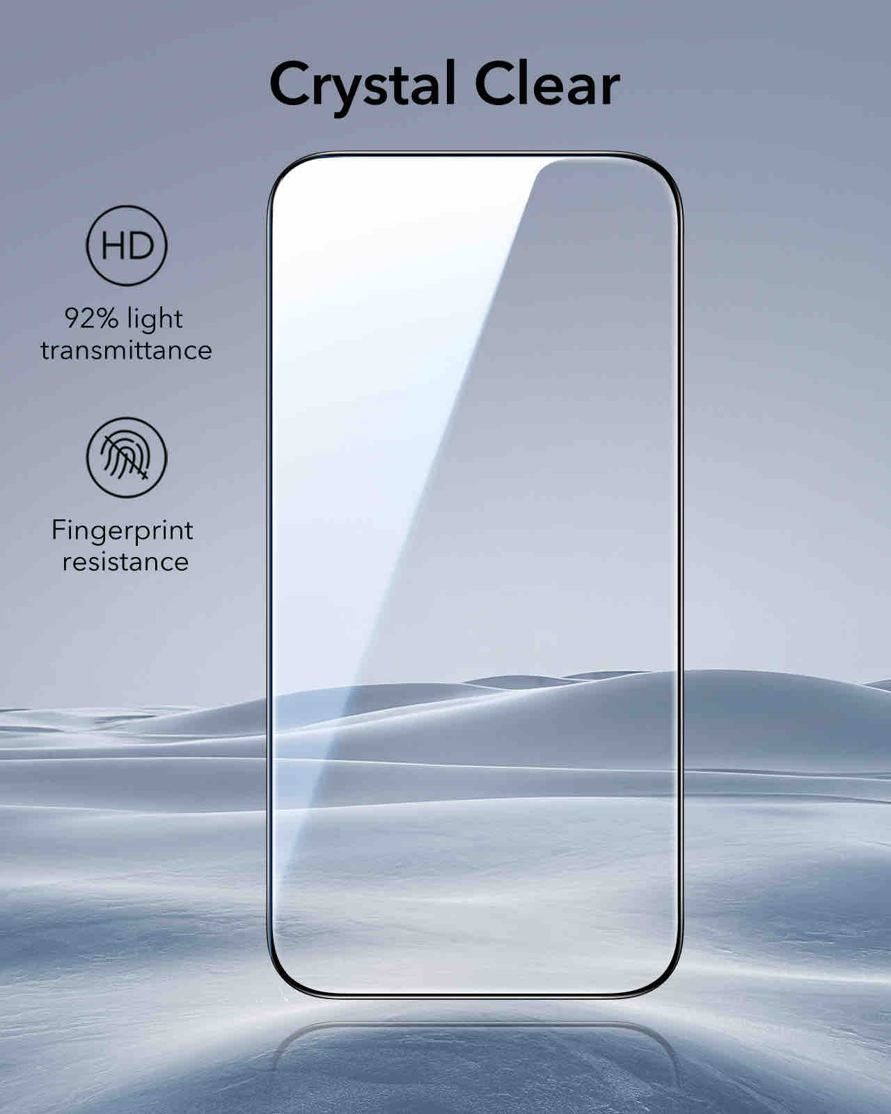 ESR iPhone 17 Pro Tempered Glass Screen Protector