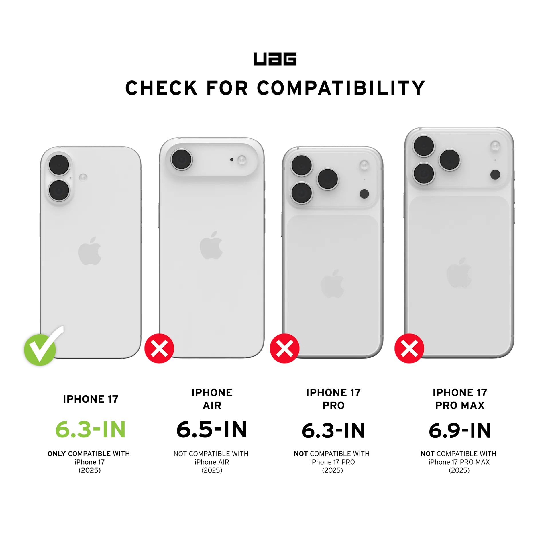 UAG iPhone 17 Pathfinder Clear Magsafe Case