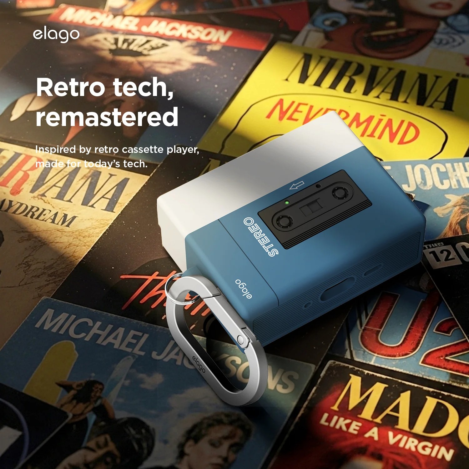 Elago AirPods Pro 3 Cassette Player Hang Case