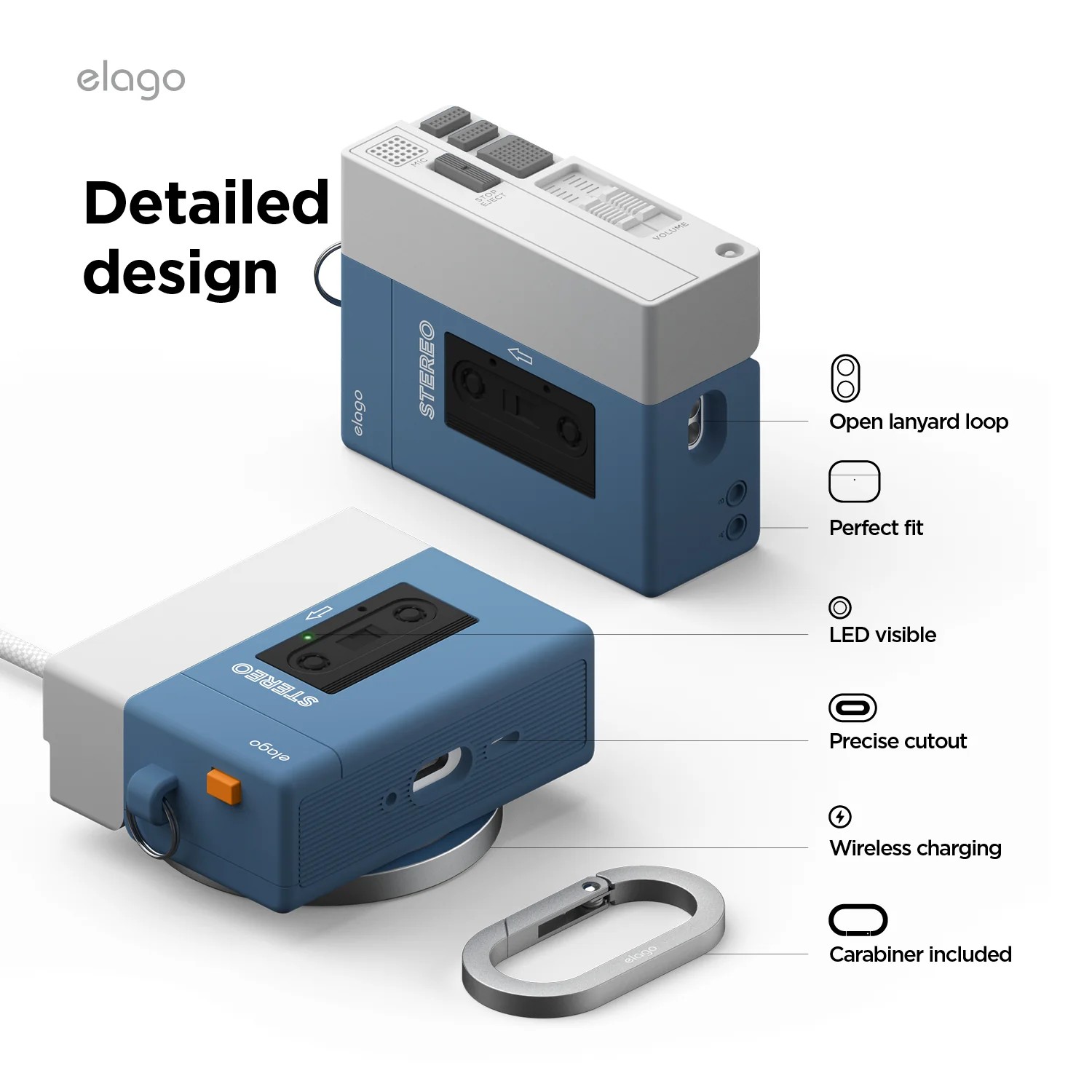 Elago AirPods Pro 3 Cassette Player Hang Case