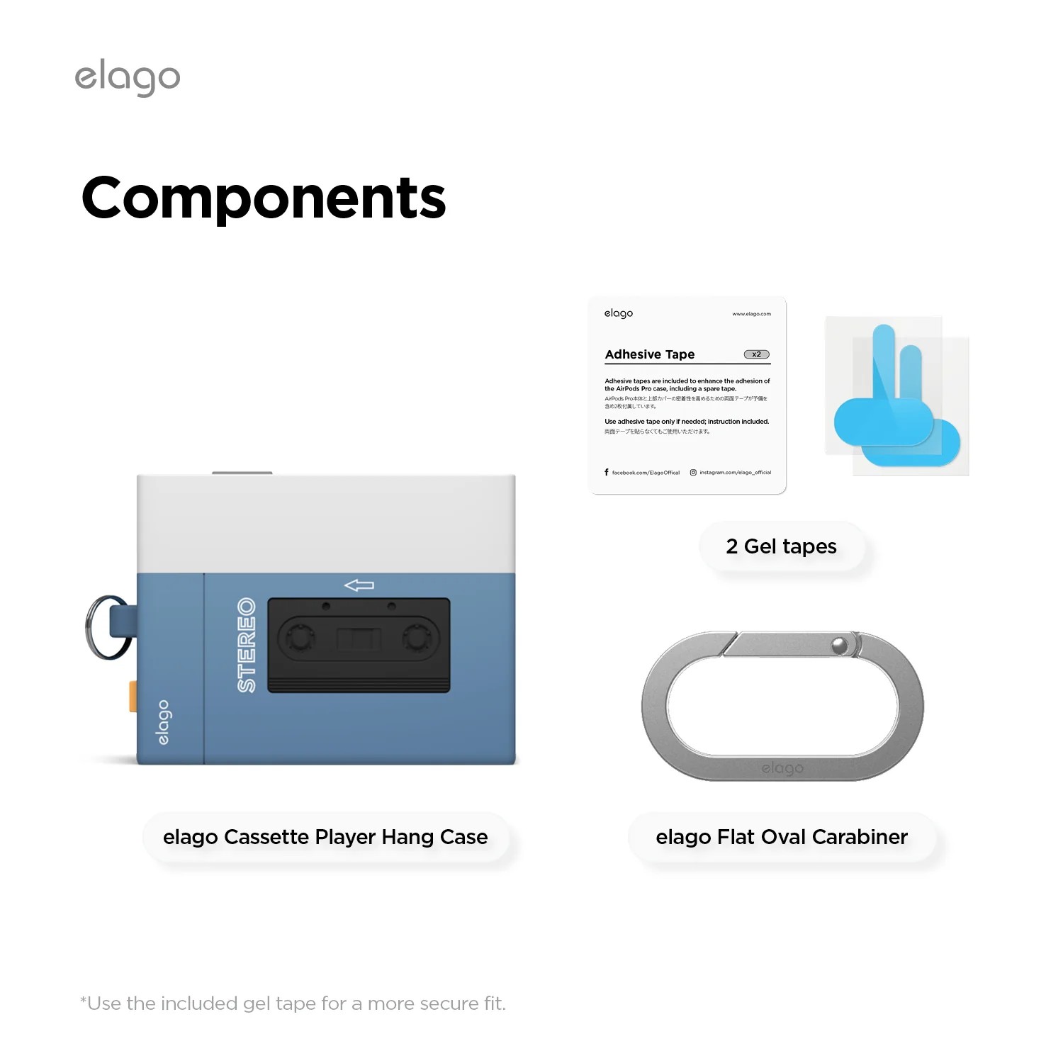 Elago AirPods Pro 3 Cassette Player Hang Case