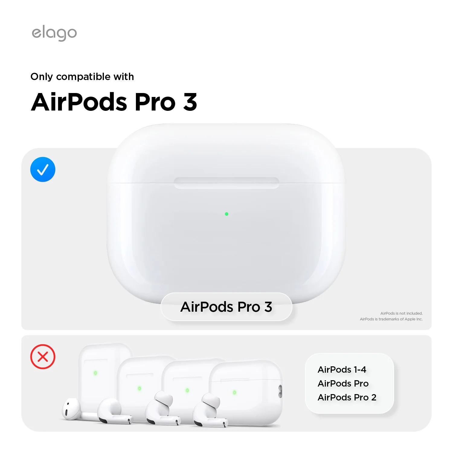 Elago AirPods Pro 3 Clear Hang Case