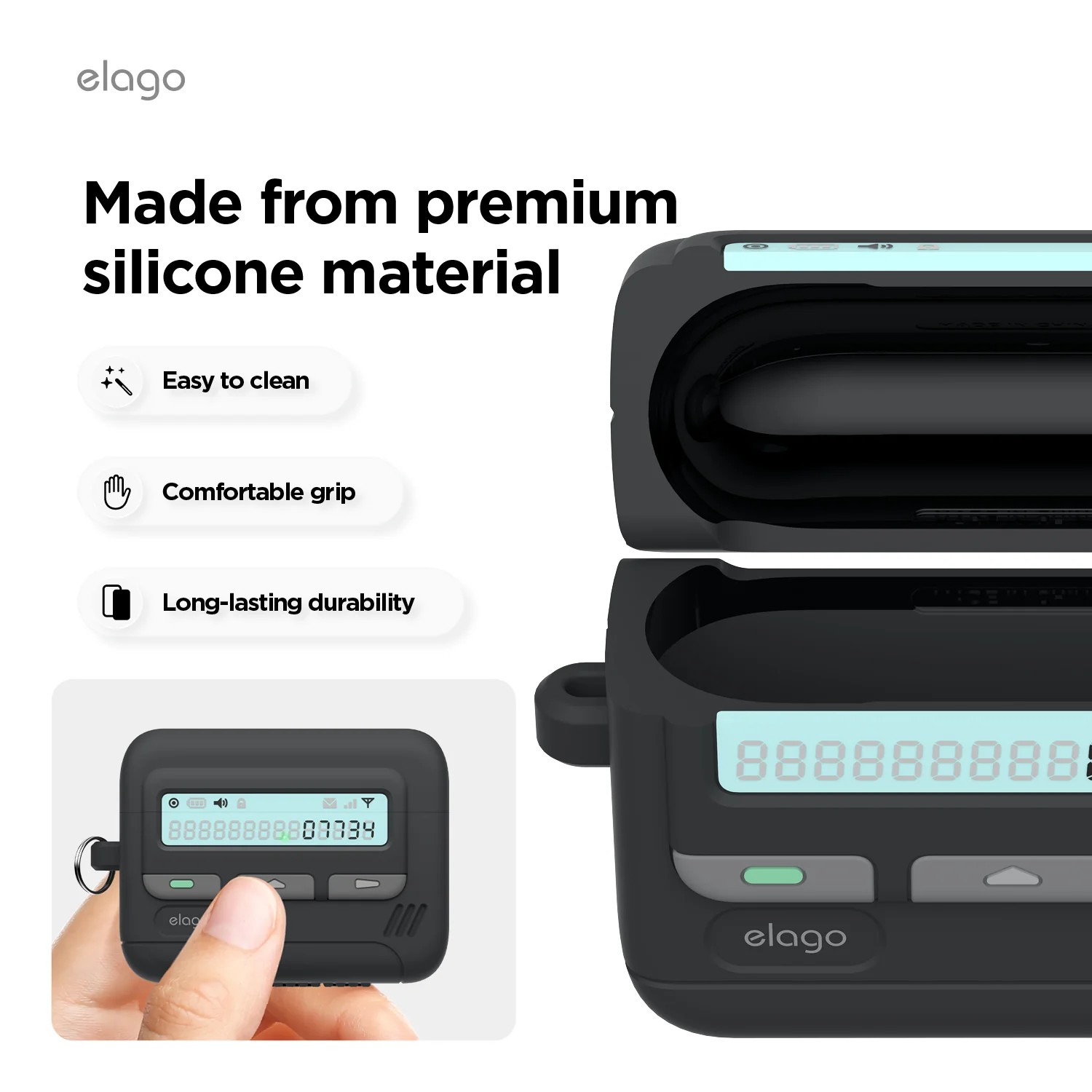 Elago AirPods Pro 3 Pager Case (Key Chain Included)