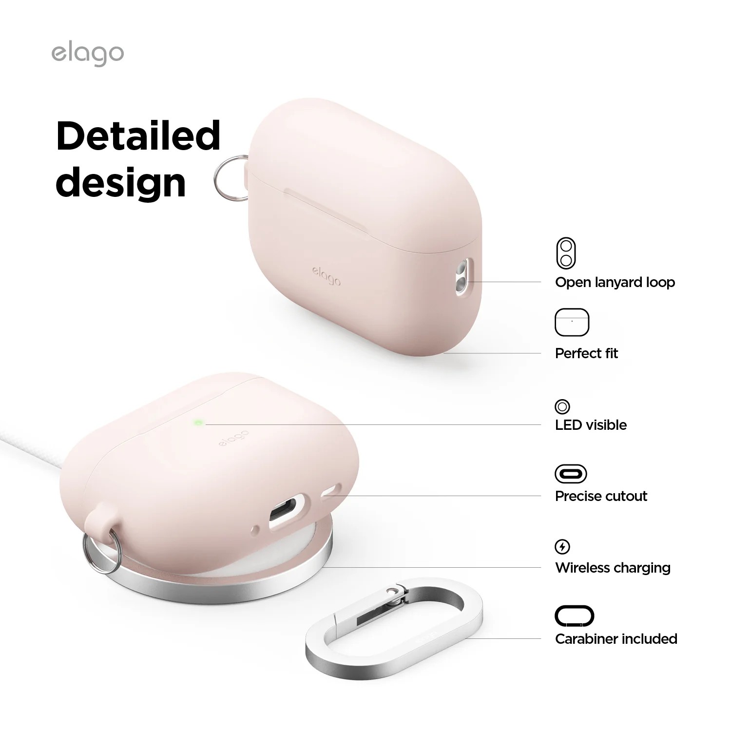 Elago AirPods Pro 3 Silicone Hang Case