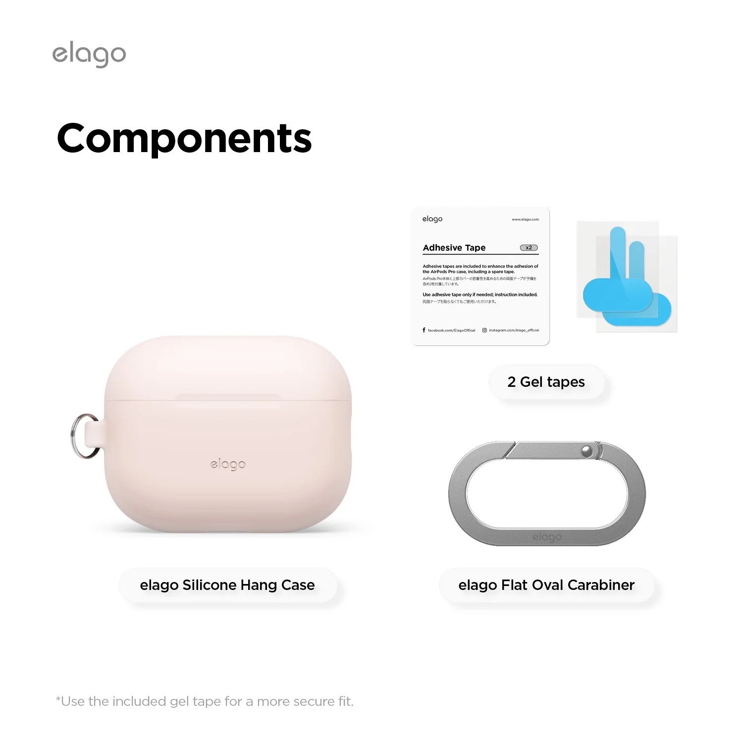 Elago AirPods Pro 3 Silicone Hang Case