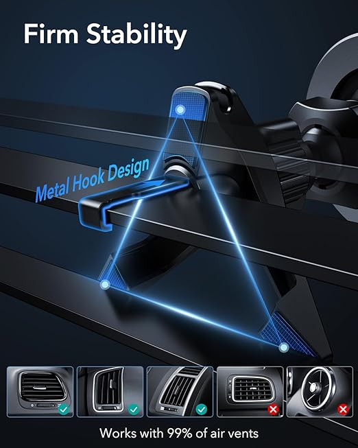 ESR HaloLock Magnetic Car Vent/Dashboard Phone Mount