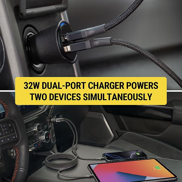 Scosche FoundIT™ Pro Finder - 32W USB-C®/ USB-A® Charger & Locator for Android & iOS