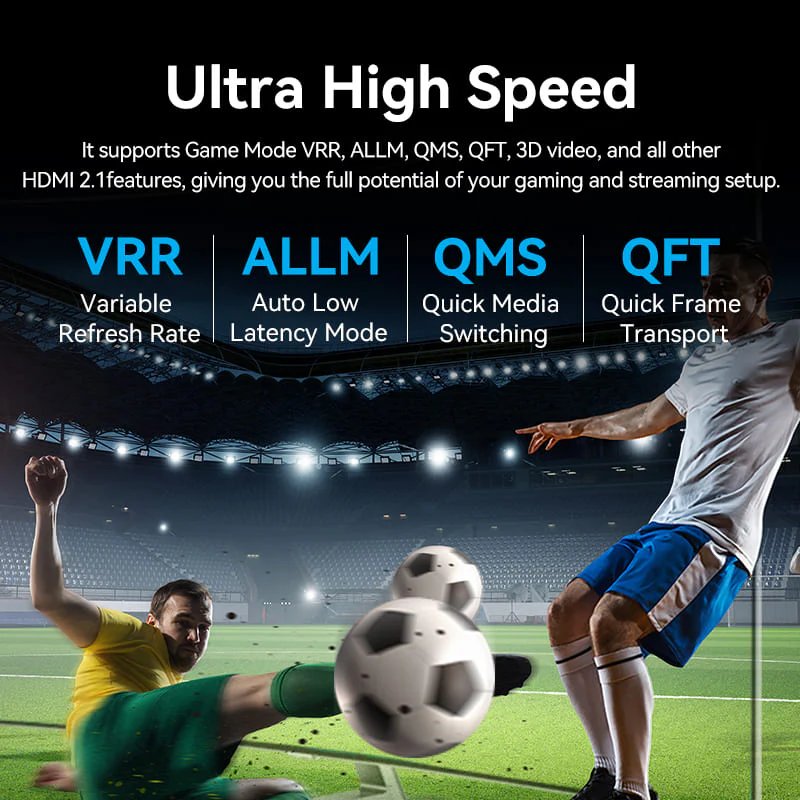 Vention Cotton Braided Ultra Thin HDMI-A Male to Male HD Cable 8K 2M Aluminum Alloy Type