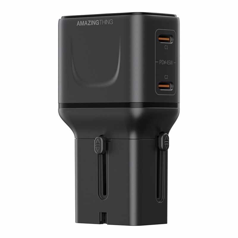 AMAZINGTHING EXPLORER PRO 45W MAX 2C PORTS TRAVEL CHARGER