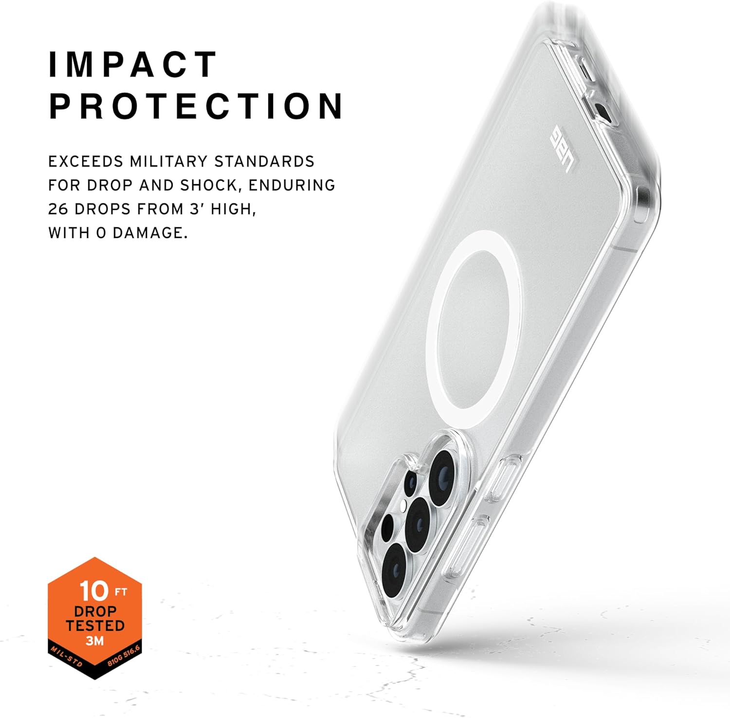 UAG Samsung Galaxy S26 Ultra Scout Clear w/Magnet Ice/White Case
