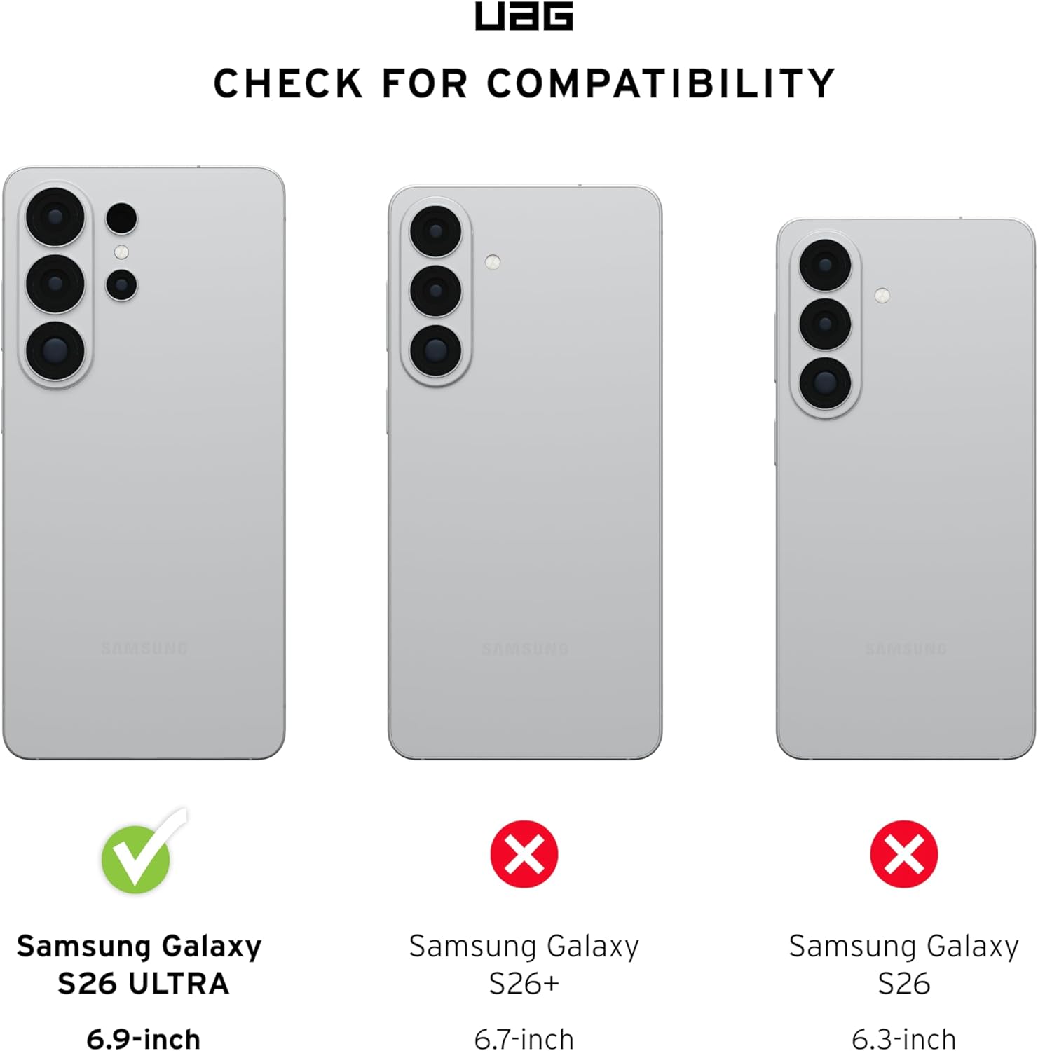 UAG Samsung Galaxy S26 Ultra Pathfinder Clear w/Magnet w/Lanyard Case