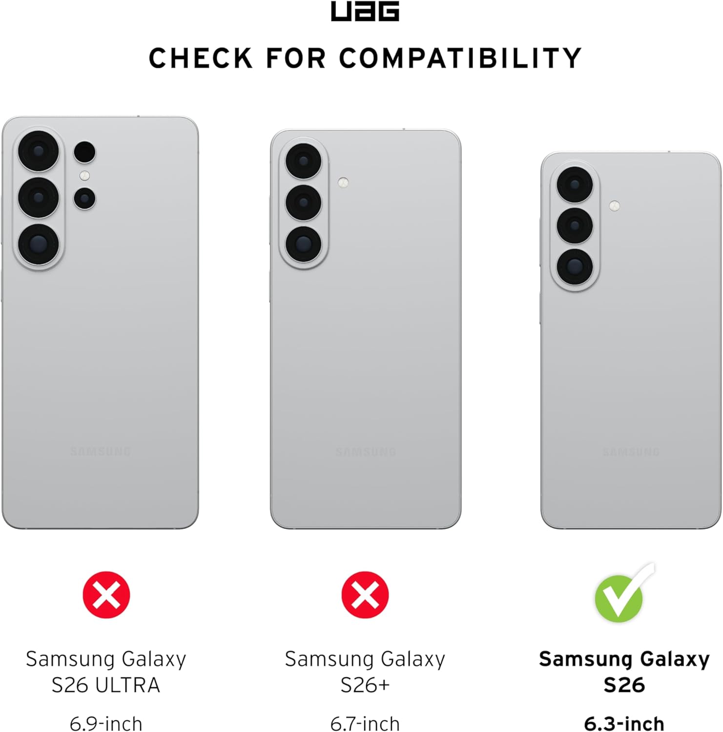UAG Samsung Galaxy S26 Glass Shield Screen Protector