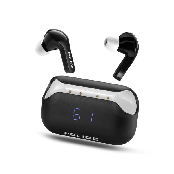 Police EarBuds Dual Microphne Digital Display
