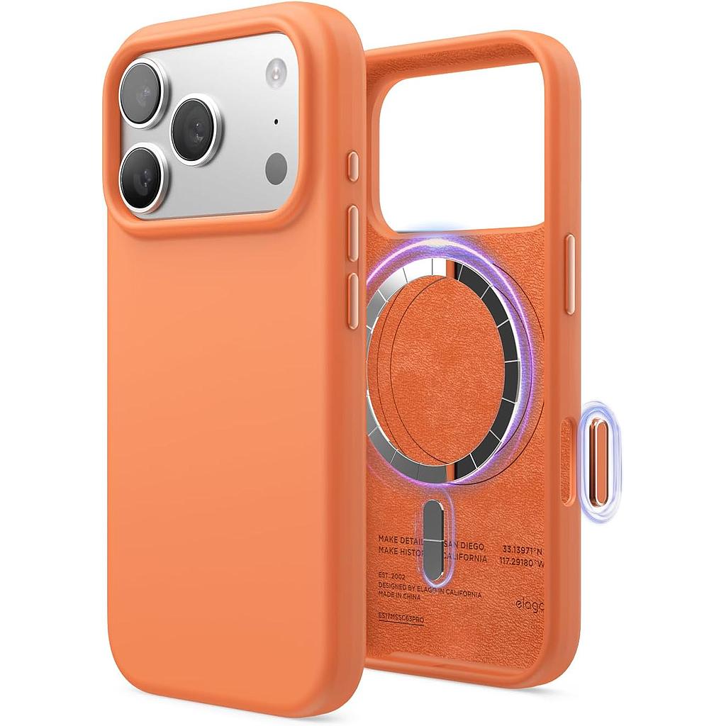 Elago iPhone 17 Pro Magnetic Silicone Case (Camera Control Key Included)