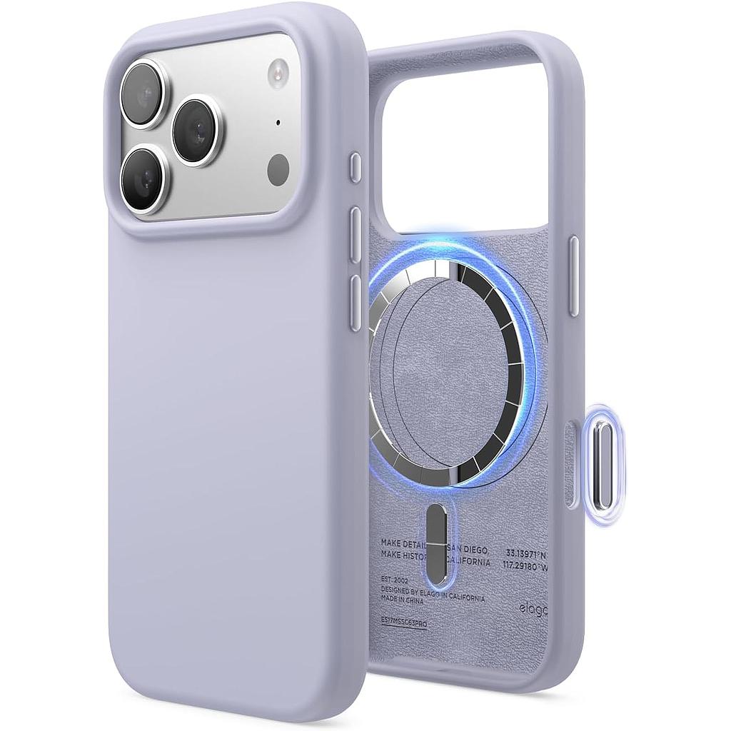 حافظة سيليكون مغناطيسية لإيفون 17 برو (تتضمن مفتاح التحكم بالكاميرا)