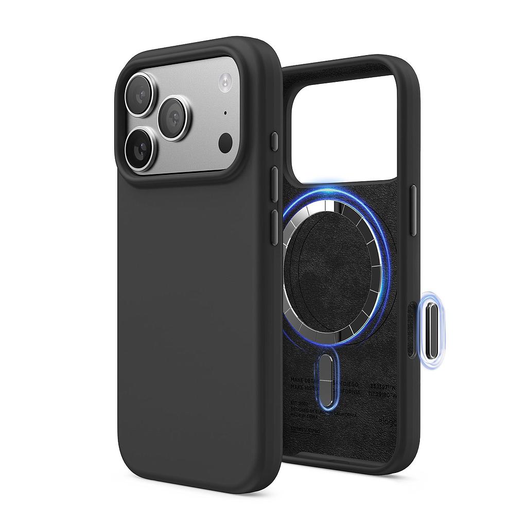Elago iPhone 17 Pro Max Magnetic Silicone Case (Camera Control Key Included)