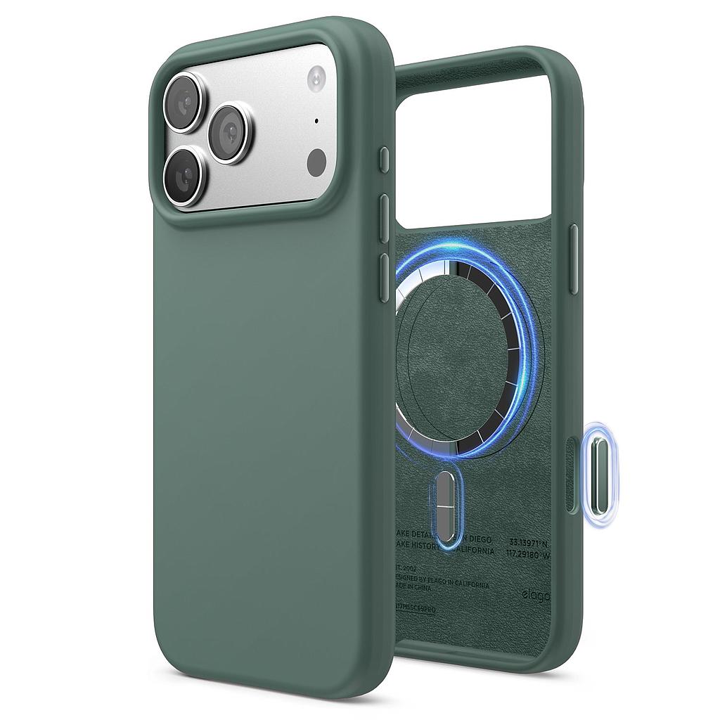 Elago iPhone 17 Pro Max Magnetic Silicone Case (Camera Control Key Included)