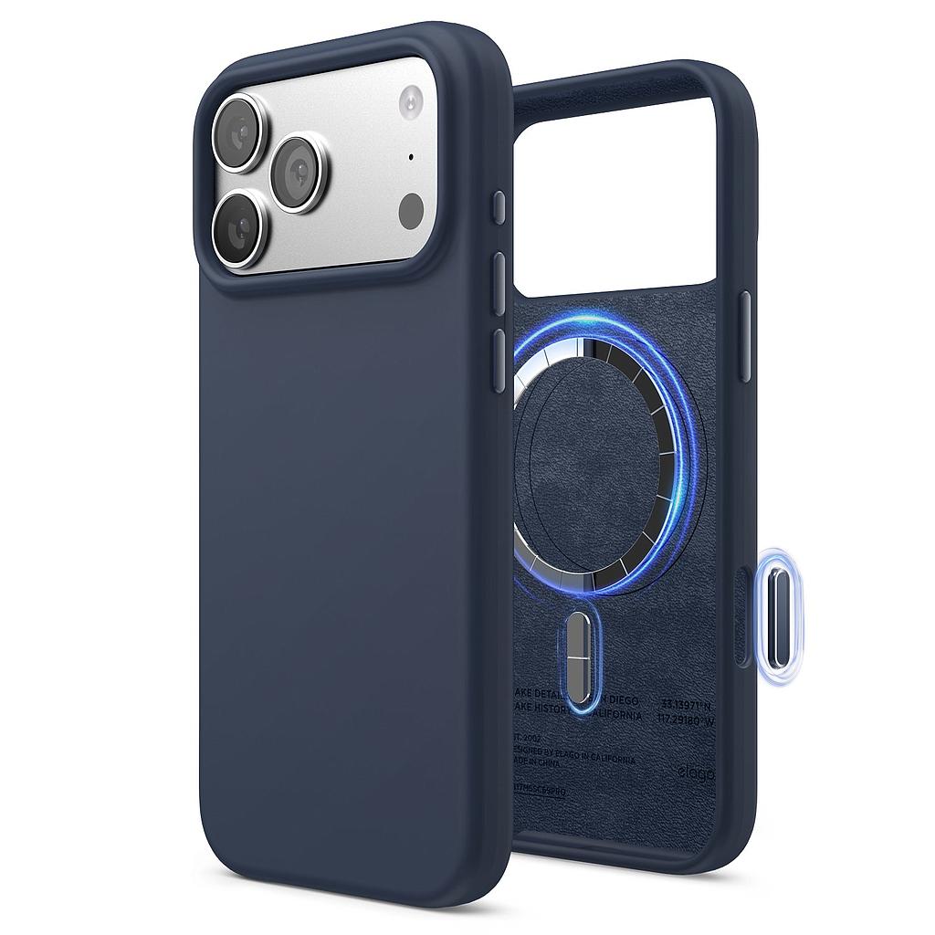 Elago iPhone 17 Pro Max Magnetic Silicone Case (Camera Control Key Included)