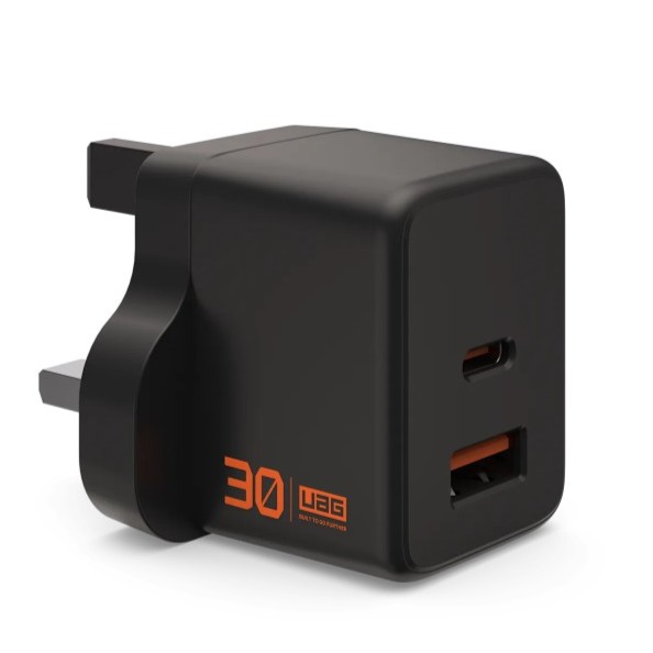 UAG Wall Charger  SRGE 30W 2Port UK Black