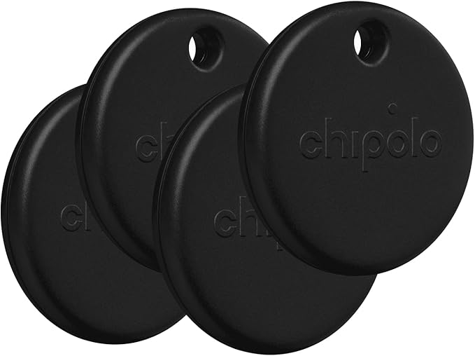 Chipolo POP 4 Pack - Tracker for Apple/Android Find My (Black)