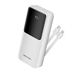 Vention Power Bank 20000mAh (Micro-USB + USB-C + USB-A + USB-A) with Built-in USB-C and Lightning Cables 22.5W