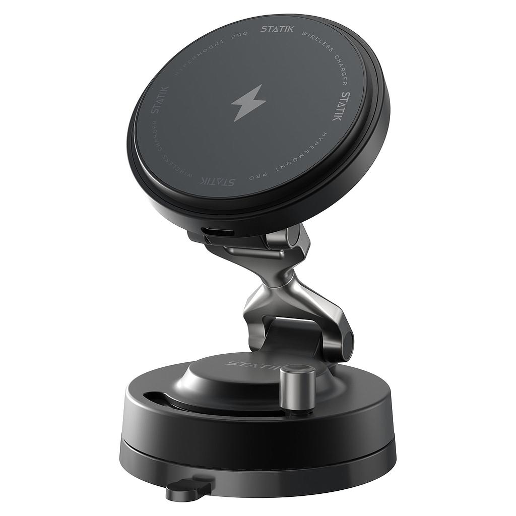 STATIK HyperMount Pro Vacuum Magnetic NanoSuction  Phone Mount with Wireless charging