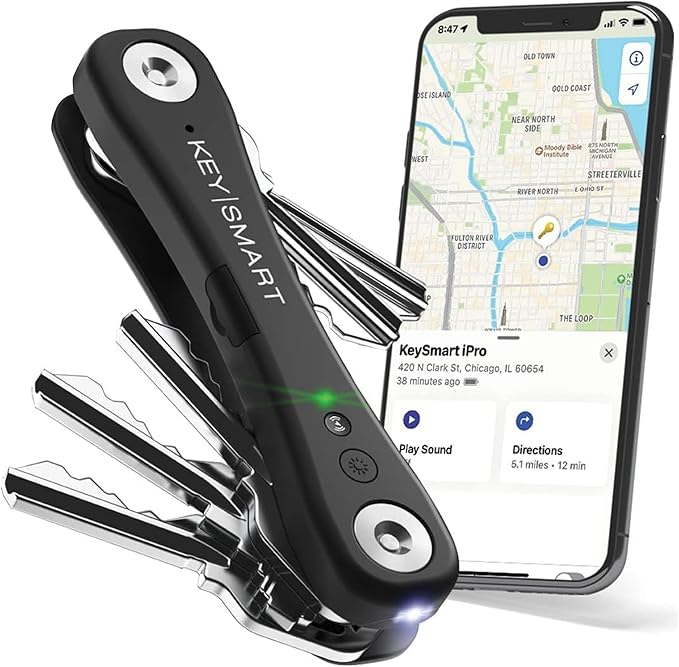 KeySmart iPro Key Finder Locator with Sound - Keychain