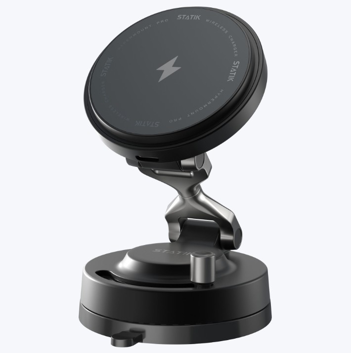 STATIK HyperMount Pro Vacuum Magnetic NanoSuction  Phone Mount with Wireless charging